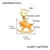 Roda Gigante Aço Inoxidável Gotejamento de Óleo Fruta Zircônia Pingente DIY Corrente de Clavícula Pulseira Anel Moda Luxo Acessível Conjunto para Mulheres