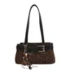 Bolso Casual de Gran Capacidad con Estampado de Leopardo para Mujer 2026 Nuevo Otoño/Invierno Retro Versátil Bolso de Hombro Único Bolso Tote para el Trabajo