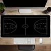 Alfombrilla de ratón para juegos de eSports de cancha de baloncesto deportiva, alfombrilla grande de escritorio para teclado de computadora, gruesa y resistente a las manchas, de alta gama