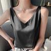 Camisola Branca para Mulheres 2026 Verão Nova Roupa de Cetim Camisola Camada Interna Top Camisola Roupa Externa Colete
