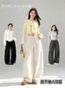 Pantalones de guadaña de Tencel y Cachemir Gruesos y Forrados de Polar: Pantalones Casuales para Mujer, Estilo Convertible, Nuevos Pantalones Guadaña Otoño e Invierno 2026