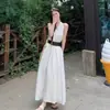 Novo Vestido Base Elegante da Moda, Famoso na Internet, de Alta Qualidade, Estiloso, de Luxo Leve, com Decote V, Acinturado, para o Verão