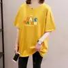 Nova Camiseta de Manga Curta para Mulheres 2026, Verão, Caimento Solto, Comprimento Médio, Tamanho Grande, Rejuvenescedora, Esconde a Barriga, Top Emagrecedor