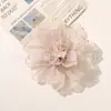 Tejido de Malla Suave y Fresco con Bordes Quemados y Diseños Florales para Ropa DIY, Tocados Hechos a Mano, Boutonnières, Accesorios para Zapatos y Sombreros, y Materiales Decorativos