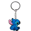 Llavero de Goma Suave de PVC de Stitch Colgante de Regalo Llavero Llavero de Dibujos Animados Llavero Colgante para Mochila Escolar