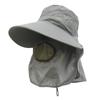Gorra para recoger té para hombre, gorra con protección solar para la cara, protección para el cuello en verano, gorra de pesca, sombrero para el sol, sombrero de trabajo para el sol, venta al por mayor