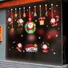 Fábrica de adesivos de parede XH6270 atacado Novo pingente do Papai Noel quarto sala de estar removível feliz Natal adesivos de parede