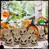 Fornecimento Exclusivo Transfronteiriço de Sacolas de Juta com Cordão para Crianças para o Halloween, Sacolas para Doces Trick or Treat, Sacolas de Decoração para Feriados