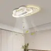 Lámpara de Sala de Estar, Lámpara de Techo, Moderna, Sencilla y Elegante, Estilo Nuevo, Gama Alta, Lámpara Creativa para Dormitorio, Lámpara Ventilador Eléctrico sin Aspas
