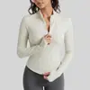 Nueva Ropa Deportiva Fina de Rayas Elástica acanalada de Juyitang para Mujer, Mangas Largas, para Yoga