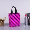 Bolsa de papel de aluminio no tejido, bolsa de regalo de cumpleaños, bolsa de compras ecológica, bolsa de mano para ropa con película láser personalizada, personalización 3D