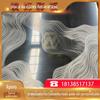 Aço inoxidável espelhado cor natural padrão artístico a laser aeroporto hotel edifício comercial alta qualidade cor textura decorativa placa