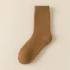 Calcetines de Lana para Hombre Espesos Otoño e Invierno Calcetines de Rizo Hombres Forro Polar Calientes Alargados de Media Pierna Calcetines para el Piso para Personas Mayores