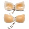 Adesivo de Silicone para Sutiã Invisível para Seios Grandes Vestido de Noiva Especial Sutiã Push-up com Corda Puxa-puxa Asas Adesivo de Silicone Puxa-puxa para Peito