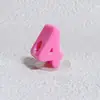 Novos blocos de construção alfanuméricos de fivela de sapato casual de acrílico com contas, acessórios de fivela de sapato artesanais faça você mesmo, atacado
