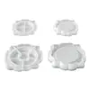Molde para Bandeja de Encaje Vintage Estilo Europeo Transfronterizo Amapola Relieve Barroco Plato de Yeso para Aromaterapia Molde de Silicona