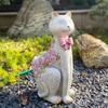 Adornos decorativos para macetas con diseño creativo de gato y dibujos animados de animales, para jardín de infancia, patio y paisajismo.