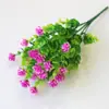 Em estoque Eucalipto Amazônico Camélia Simulação de Camélia Gipsofila Flor de Simulação Eucalipto de Sete Galhos Pacote de Rosas