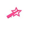 Candy Color Metal Star Hairpin Frente Feminina Fringe Clip Sweet Hairpin Cabelo quebrado Duckbill Clip Headwear Verão