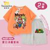 Traje de Manga Corta para Niños Super Mario Verano 2025 Algodón Holgado Casual Conjunto de Dos Piezas de Top y Shorts para Niños
