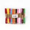 Venta Caliente Transfronteriza Cuerda de Papel de Rafia 10m /12 Rollos/Paquete Empaque de Color Mixto Set de Cuerda de Papel de Rafia Colorida