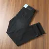 Pantalones de Mezclilla para Hombre, Color Negro Gris Lavado, Versátiles, Suaves, Casual, de Negocios, Verano, Delgados, Corte Recto Ajustado, Elásticos