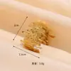 Anillo de Acero de Titanio para Mujer Nicho de Alta Calidad Lujo Ligero Sin Color Joyería de Mano Horno de Galvanizado Anillo de Galvanizado de Acero Inoxidable Anillo
