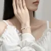 Pulsera Tradicional de Nudo de Bambú de Plata Pura 999 para Mujer, Estilo Nuevo, Lujo Ligero, Sensación de Alta Gama, Regalo para Mejor Amiga, Joyería de Mano para Novia