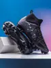 Zapatos de Fútbol de Caña Alta Transfronterizos para Niños y Niñas, Tacos Tf para Adultos, Zapatos Deportivos Profesionales Transpirables Antideslizantes con Tacos Largos