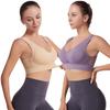 Sujetador Deportivo Sujetador Deportivo de Yoga con Abertura Malla Agujeros Transpirables Talla Grande Sin Aro de Acero Chaleco Sujetador Deportivo para Mujer