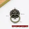 Manija de Cabeza de León Antigua de Aleación Estilo Europeo, Anillo Tirador Clásico Vintage para Puerta de Mueble, Manija Retro de un Solo Agujero