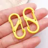 Hebilla de Puerta Colorida de Doble Apertura en Forma de S Hebilla de Resorte Llavero de Aleación de Zinc Joyería Accesorios DIY Anillo de Conexión Colgante Al por Mayor