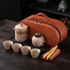 Juego de Té de Viaje, Tetera Conveniente, Taza Rápida de Gres, Souvenir para el Día del Padre, Festival de Medio Otoño, Evento de Reunión Anual de la Empresa
