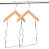 Percha de madera maciza para niños al por mayor tienda de ropa de madera antideslizante soporte para ropa tienda de ropa para mujer percha de ropa sin costuras clip para pantalones de ropa infantil