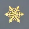 Agujero para Colgar Cortado en Hierro Colgante de Joyería Copo de Nieve 45mm Pequeño Adorno Artesanal de Cerámica para Botella Colgante de Copo de Nieve