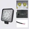 Fornecimento Direto da Fábrica Farol Modificado Luz Auxiliar Super Brilhante Luz de Carro LED Quadrada 27W Luz de Trabalho Veículo Off-Road