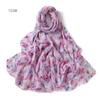 Bufanda Floral Pequeña de Hojas Transpirable Nueva Transfronteriza No. 102-116 Chal Pañuelo Estampado Chifón Perla Pañuelo de Seda
