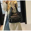 Bolso transfronterizo para mujeres oficinistas, bolso de hombro versátil de alta gama de nicho para el día a día, bolso cruzado de cuero suave