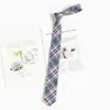 Accesorios para Camisa de Golpe Libre de Personas Estilo Japonés Corbata Azul Estilo Académico jk Patrón Perezoso Vestido Académico Lazo de Corbata Mano de Mujer dk