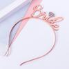 Novia transfronteriza para ser novia Corona dama de honor joyería letra diadema accesorios para el cabello tocado fabricantes punto mayoreo