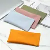 Bolsa de Cosméticos con Textura de Cuero de Muestra para Monedas Bolsa Portátil para Labiales Bolsa Pequeña Portátil para Cosméticos Bolsa para Gafas Cierre Automático Mini