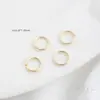 Chapado en Oro de 14K Estilo Grueso Dorado Aro Abierto Bucle Único Hecho a Mano Conector de Anillo para Pulsera Collar Material de Adorno Accesorios