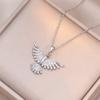 Collar para Mujer Estilo Japonés y Coreano Nuevo Celebridad de Internet Collar con Colgante de Fénix Moderno Elegante Sencillo Cadena para Clavícula