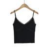 Chicas Calientes Usan Camisola de Mujer 2024 Verano Encaje Puro Sexy Ajustado Cuello en V Top Corto