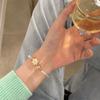 Pulsera de Cristal de Colores con Cuentas para Mujer, Diseño de Nicho Ins, Pulsera de Amistad, Pulsera Simple y Única, Amatista