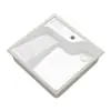 Venta al por mayor de fábrica tabla de lavar para balcón lavabo bajo encimera lavabo de cerámica con tabla de lavar gabinete de lavado lavabo empotrado