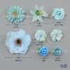 Bolsa de material de flor artificial grampo de cabelo flor cocar de minoria étnica acessórios de cabelo clipe de borda fazendo chapéu acadêmico chinelos DIY flor decorativa
