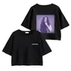 2025 Jisoo Turnê Asiática Concert Lightsloveaction Periféricos Jisoo Mesmo Estilo Roupas Camiseta de Manga Curta