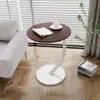 Mesa redonda mini criativa estilo vintage para sala de estar, mesa lateral de sofá, mesinha de centro pequena moderna minimalista, mesa de armazenamento de cabeceira para quarto