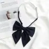 Gravata borboleta JK japonesa de cor sólida com raiz de pena oblíqua, estilo universitário feminino, acessório de gola florada para foto de formatura, roupas de marinheiro